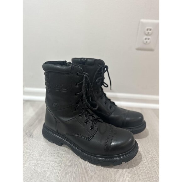 Thorogood Boots Mens Size 13 Black 8in Side Zip Tactical Work Cap Toe 834-6888 - Picture 1 of 12